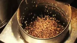 Man Roasts Coffee