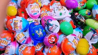 New!  200 Yammy  Giltter Kinderjoy and toy Opening  Surprise Eggs Asmr