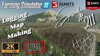 Farming Simulator 22 Forestry AKA Logging map making, Let there be trees continued. Episode 