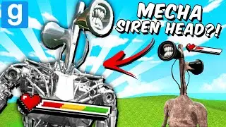 MECHA SIREN HEAD IN GMOD?! (Garry's Mod Sandbox) Mecha Siren Head vs Siren Head