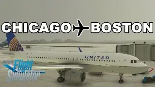 Airbus A320neo Takes On STORMY Weather From Chicago to Boston