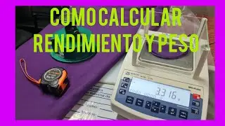 👕 COMO SE CALCULA PESO Y RENDIMIENTO DE TELAS EMPRESA TEXTIL ECUADOR