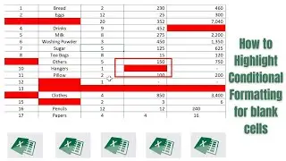 How to Highlight Conditional Formatting for Blank Cells: How to quickly highlight blank cells