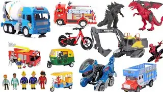 today's video, I found different types of toy vehicles in the video helicopter, truck, excavator,