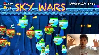SUPER MARIO MAKER - SKY WARS WORLD GAMEPLAY! [The Luck Ain’t With Me Today]
