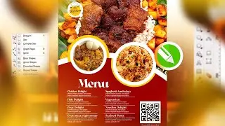 HOW TO DESIGN A FOOD MENU WITH CORELDRAW #viral #socialmedia #coreldrawtutorial