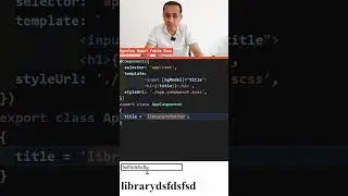 Breaking Down The Two Way Binding Into 2 Parts #angular18 +