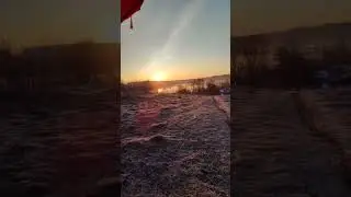 на заре