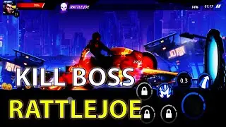 Cyber Fighters  - Character Brandon Kill Boss Rattlejoe