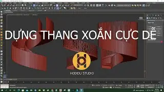 DỰNG THANG XOẮN CỰC DỄ - 3DSMAX - HODIDU STUDIO - SPIRAL STAIR