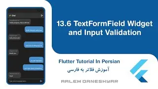 13.6 Flash Chat | TextFormField Widget and Input Validation