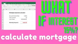 How to calculate mortgage payments in Excel #shorts