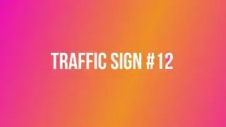 Traffic Sign #12 - Left Turn Prohibited. RTO Exam - Driving License Test