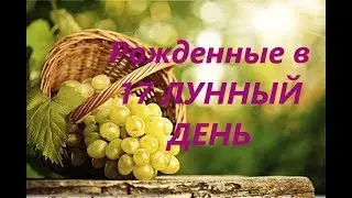 Рожденные в 17 лунный день