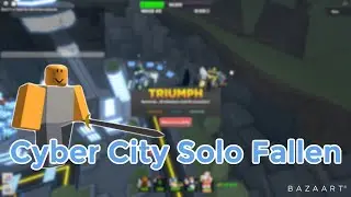 |Tower Defense Simulator| Cyber City Solo Fallen