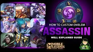 ASSASSIN !?! HOW TO CUSTOM YOUR EMBLEM | BEST SETTINGS |  MLBB | CRIS DIGI (ENG SUB)