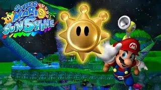 Super Mario Sunshine (GC) [4K] - Pianta Village - All Shines (No Damage)