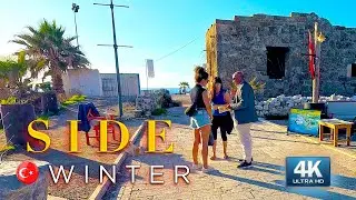 Antalya SIDE Old town Mein shopping street / From Harbor to Promenade TURKIYE #turkey #side #antalya