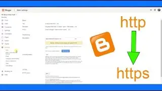 How to change from http:// to https:// in Blogger