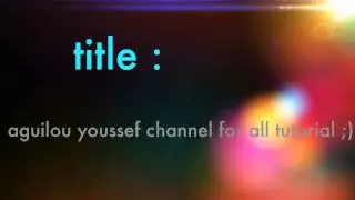 Youssef aguilou channel advert (y)