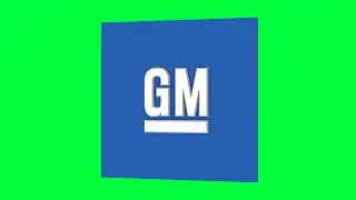 General Motors (GM) Green Screen Logo Loop Chroma Animation