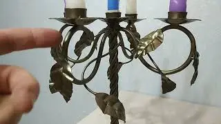 Металлический подсвечник своими руками .