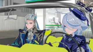 Neuvillette Teaching Furina How To Drive !!