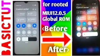 UI blur effects in notification Panel and control Centre on MIUI12.0.5 | redmi note 8 only | root