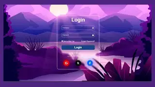 Transparent Login Page design | HTML & CSS | Tutorial to create a  website using html