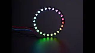 NeoPixel Ring - 24 x 5050 RGBW LEDs w/ Integrated Drivers - Cool White - ~6000K