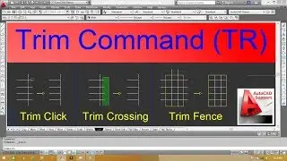 Trim Command in AutoCad  II Hindi/Urdu Tutorial