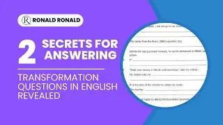 Secrets of Answering Transformation Questions in English Revealed