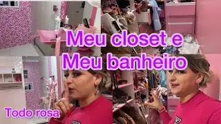 Meu closet rosa 🌸organização