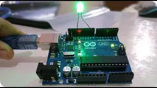 Blinking and fading of led by Arduino Uno programming