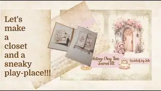 Making a sneaky play-place pocket for the Vintage Play Time Journals! Fun & Easy!