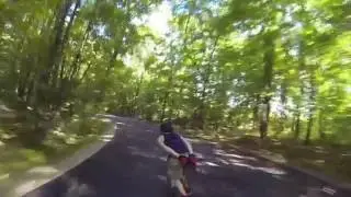 Longboarding at Balance rock. Neversummer  GoPro helmet cam
