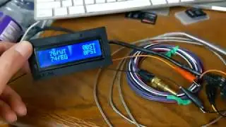 Custom Arduino Mini Engine Monitor Project