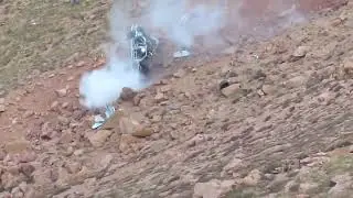 Машина улетела с обрыва!!!Авария на ралли.
