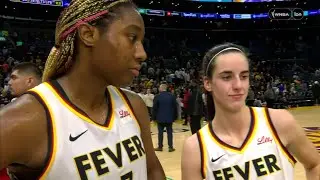 🚨 Caitlin Clark & Aliyah Boston FIRST Win | Indiana Fever vs Los Angeles Sparks Post Game Interview