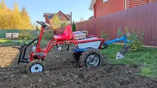Осенняя вспашка плугом ПЦ-1-18 с модулем МТ-1.