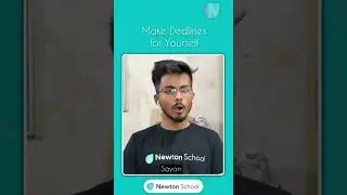 Make Deadline for Yourself ! | #shorts | Newton School