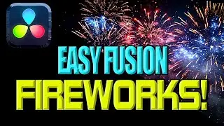 Easy FIREWORKS Effect with THIS Davinci Resolve Template  |  Fireworks VFX