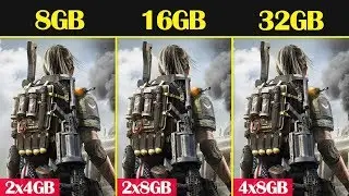 8GB vs 16GB vs 32GB RAM The Division 2 | i7 8700K | 1080p