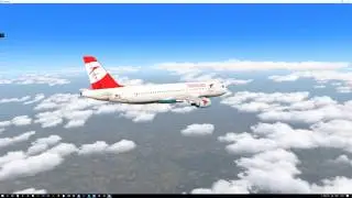 X-plane 11. LOWW Corsswind and Turbulence landing