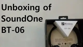 |[हिंदी - HINDI] | Unboxing Of Sound One BT-06 Bluetooth Headphone.