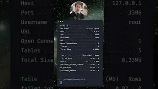 💡 Show tables row count with the db:show command 