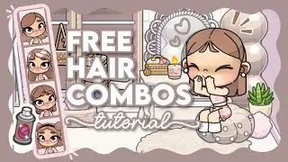 TUTORIAL FREE HAIR COMBOS | SHORT TO MEDIUM | AVATAR WORLD ✨