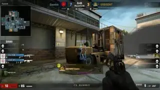 CS:GO 1 VS 5 ACE DEAGLE LEKRO GODSEND VS GAMBIT