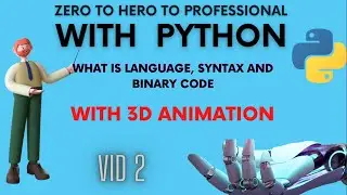 What is language, syntax, binary code in Python | Coding in pydroid3 | Video 2| @binarycup