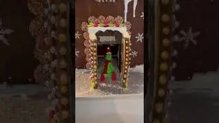 Grumpy Grinch Gingerbread House